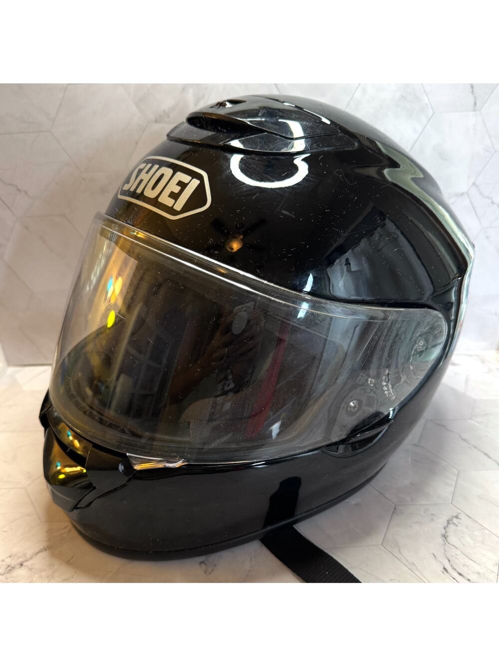 Shoei !west Full Face Black Gloss Helmet Sz XXS Snell DOT Removable Liner Japan